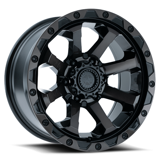 American Outlaw Capone 20x9 6x139.7 CAPONE GLOSS BLACK W/ BLACK TINT