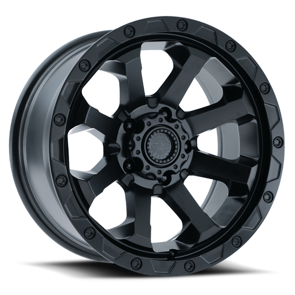 American Outlaw Capone 17x8.5 5x127 -0 Satin Black